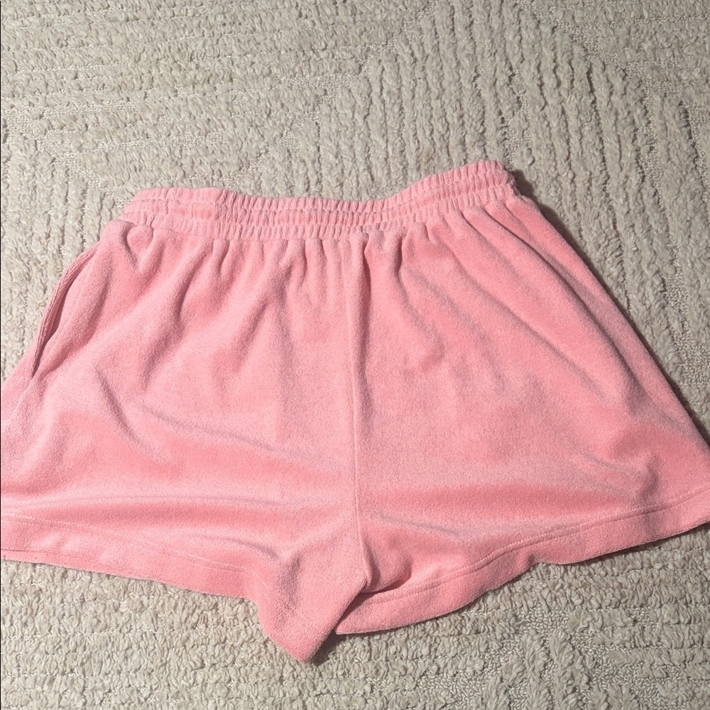 MABLE Terry Cloth Collared Short Set Preppy Casual Top: small Bottoms: large - Picture 4 of 16